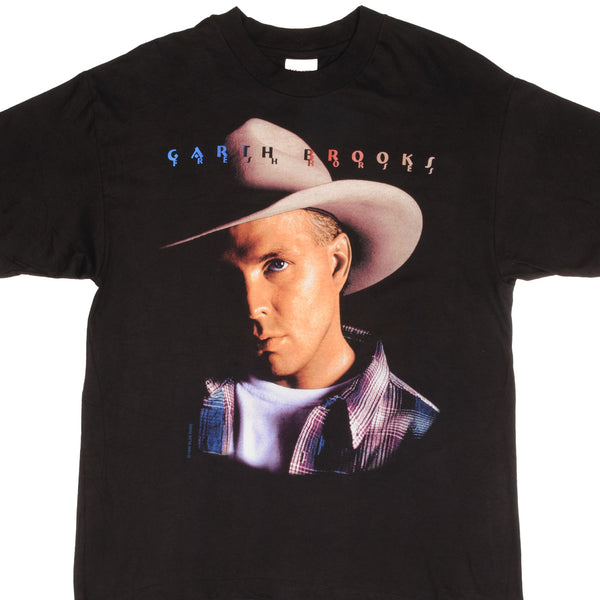Vintage Garth Brooks 1996 Tee Shirt Size Large With Single Stitch Sleeves