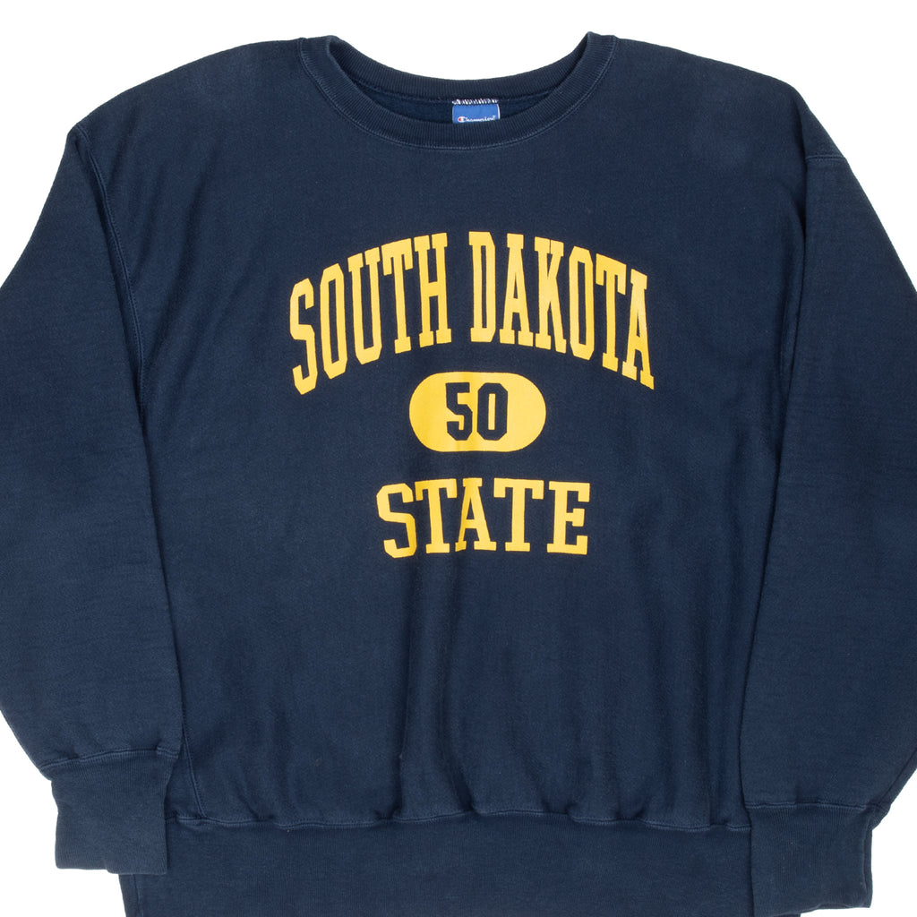 Vintage Champion Reverse Weave&nbsp; Navy Blue South Dakota State Sweatshirt 2000S Size 2Xl