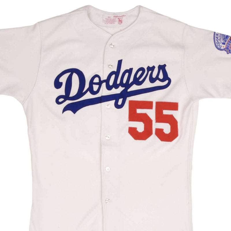 Vintage Mlb Los Angeles Dodgers Orel Hershiser #55 1987 W.A. Goodman & Sons Jersey Size 44