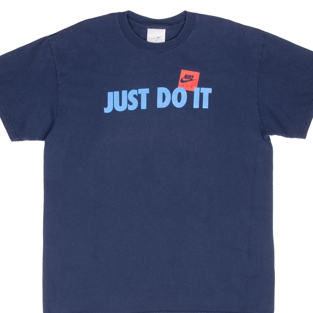 Vintage Nike Just Do It Navy Blue Tee Shirt 2000S Size Medium