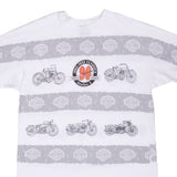 Vintage All Over Print 90th Anniversary Harley Davidson Tee Shirt 1993 Size XL Made In USA With Single Stitch Sleeves