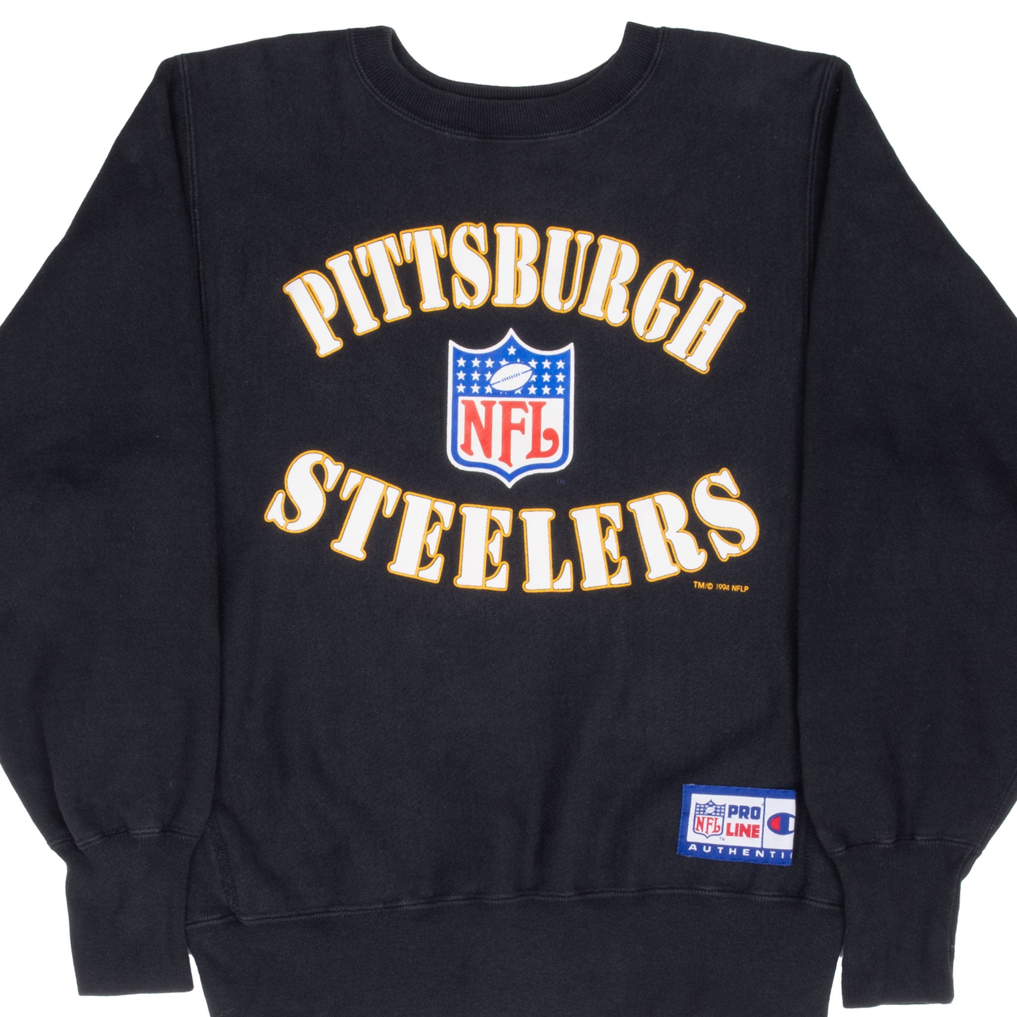 Vintage Nfl Pittsburgh Steelers Champion Reverse Weave Pro Line Sweatshirt 1994 Size Medium Made In USA