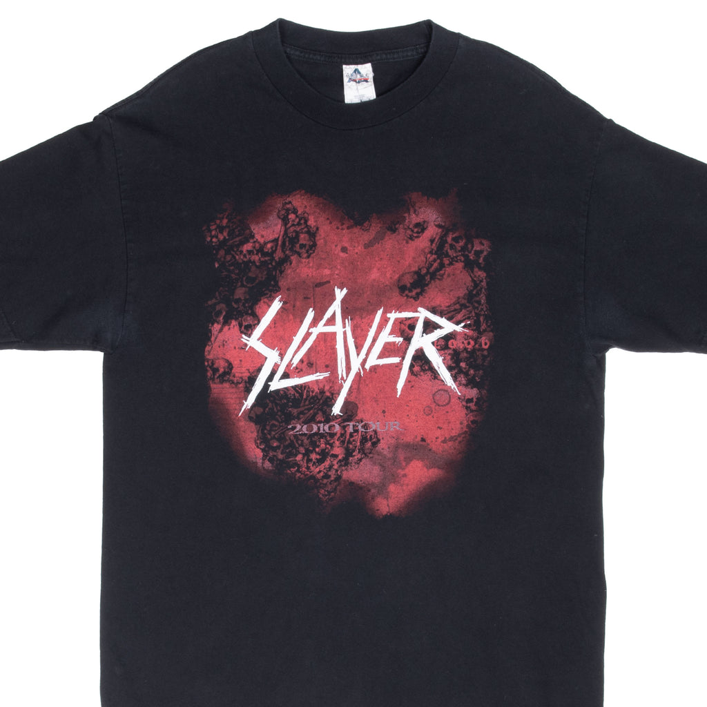 Vintage Slayer The American Carnage Tour 2010 Tee Shirt Size Large