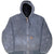 VINTAGE CARHARTT GREY J130 STM ACTIVE JACKET WITH HOOD 2008 XL
