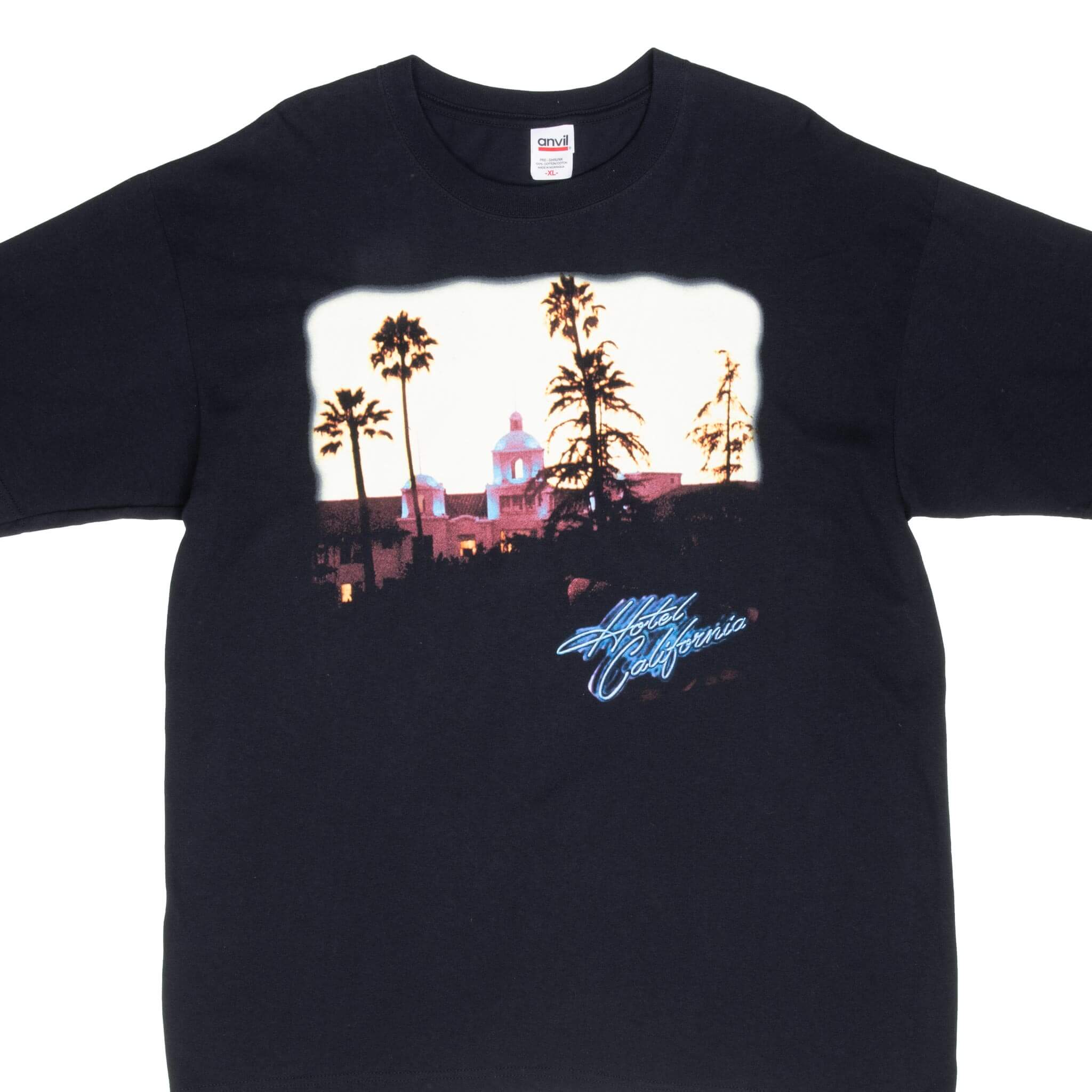 Vintage Eagles Hotel California Tour 2008 Black Tee Shirt Size XL