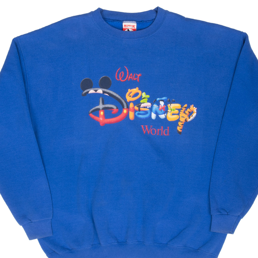 Vintage Disney Walt Disney World Sweatshirt 1990S Size 2Xl Made In Usa