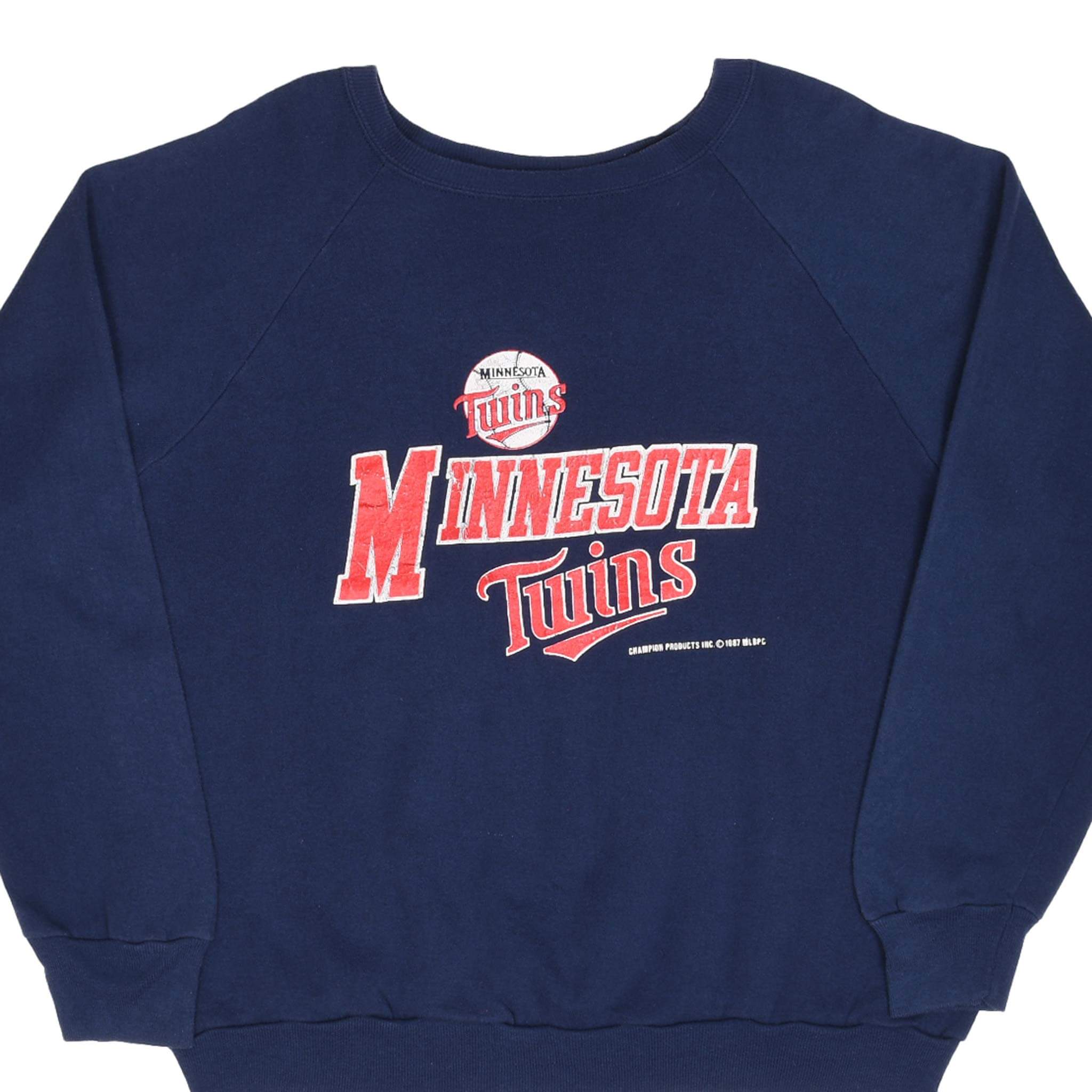 Vintage Mlb Minnesota Twins Champion Sweatshirt 1987 Size XL Made In Usa