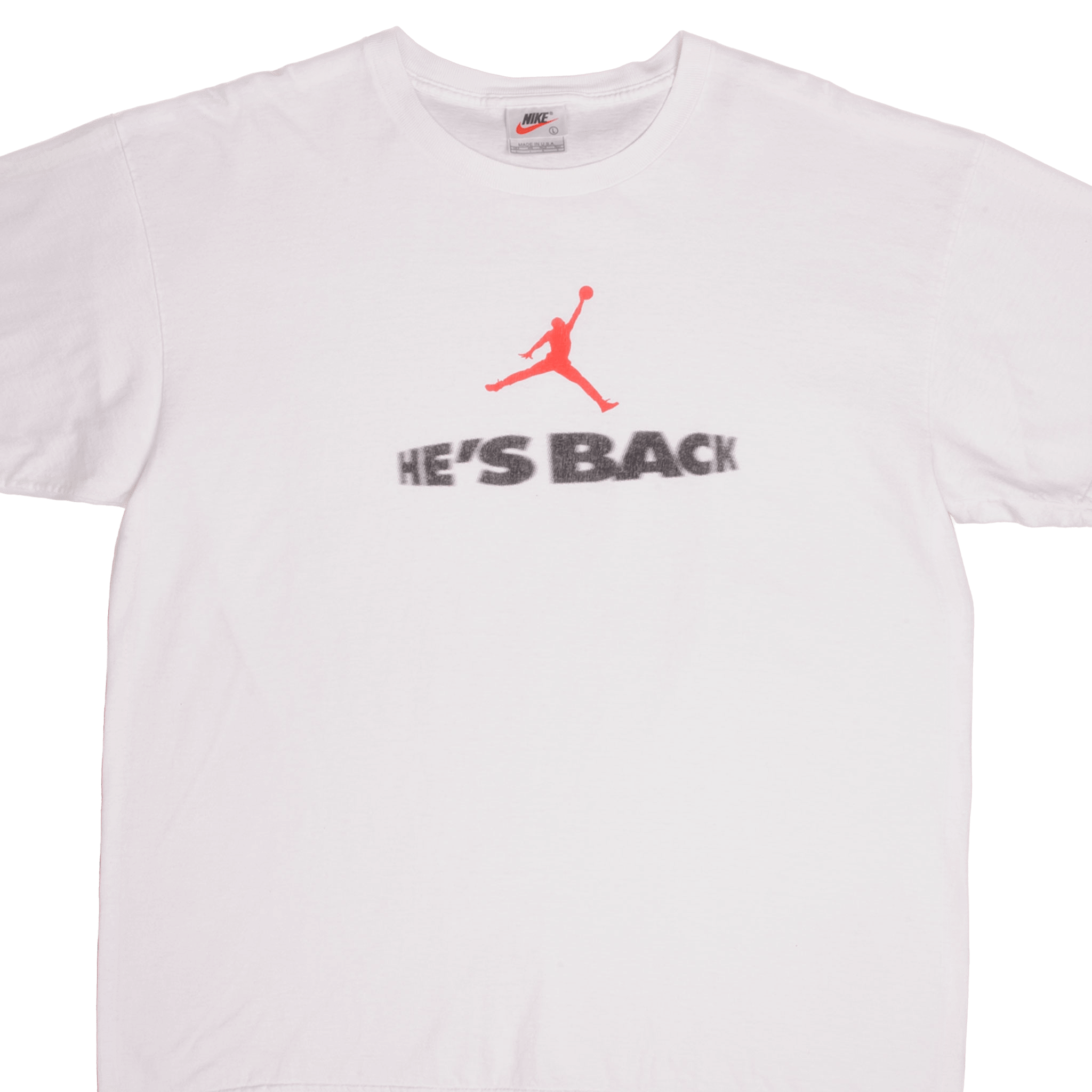 VINTAGE NIKE AIR JORDAN TEE SHIRT 1990S SIZE LARGE MADE IN USA