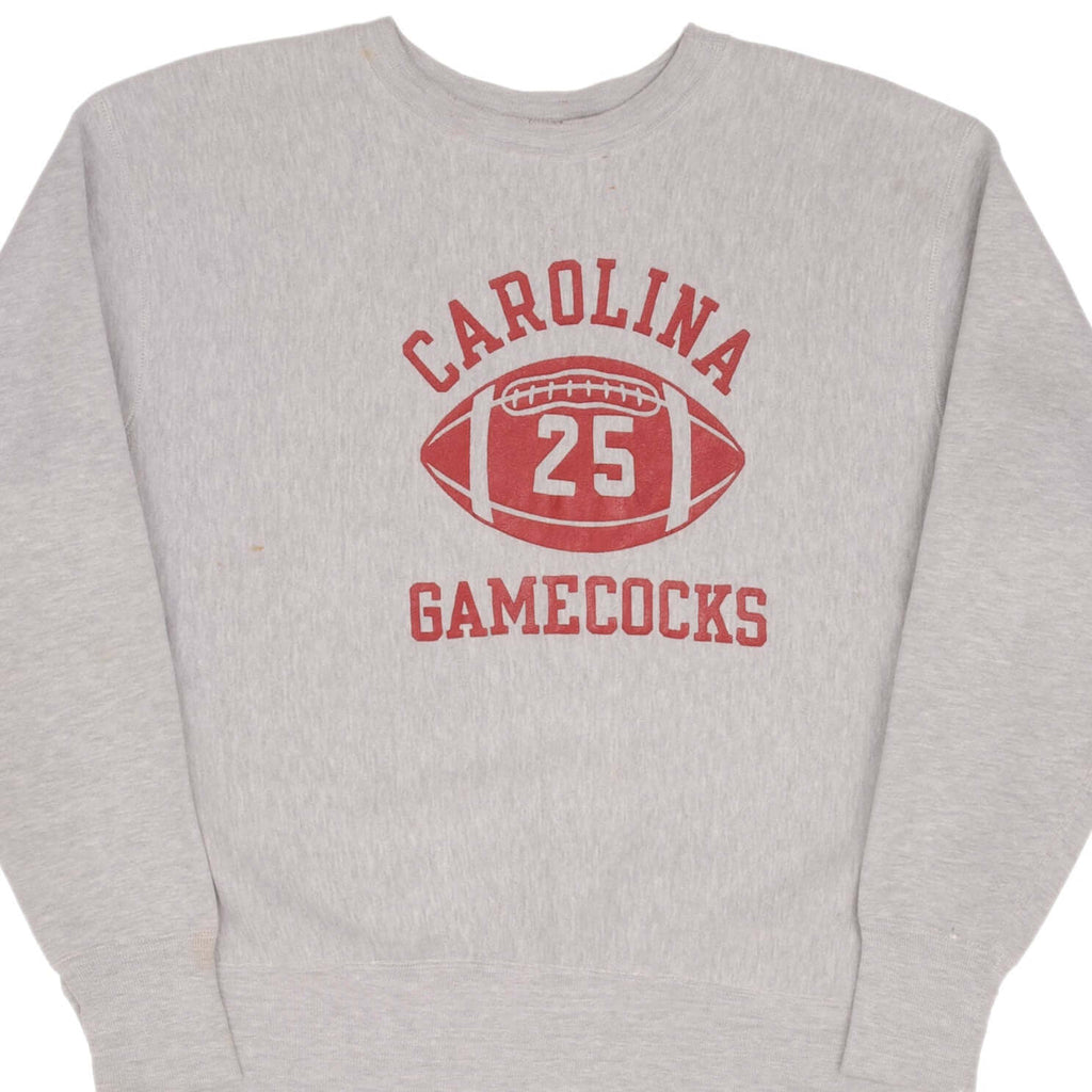 Vintage Champion Carolina Gamecocks Football Reverse Weave Sweatshirt 1970S Size Large Made In Usa