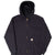 VINTAGE CARHARTT HEAVYWEIGHT FULL ZIP BLACK HOODIE SWEATSHIRT SIZE LARGE