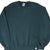 Front detail of blank forest green Russell Athletic crewneck sweatshirt