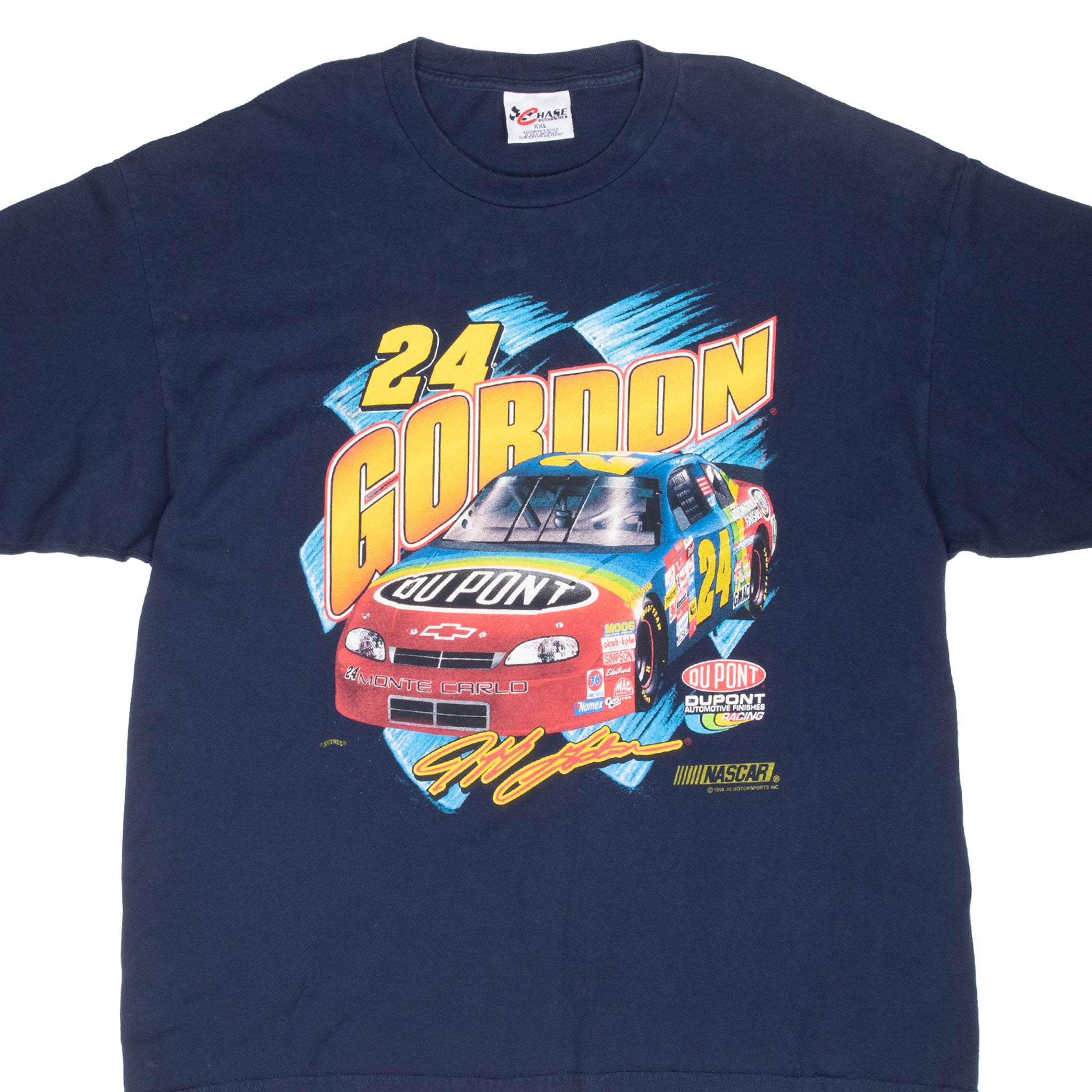 Vintage Nascar Jeff Gordon Dupont 1998 Tee Shirt Size 2XL