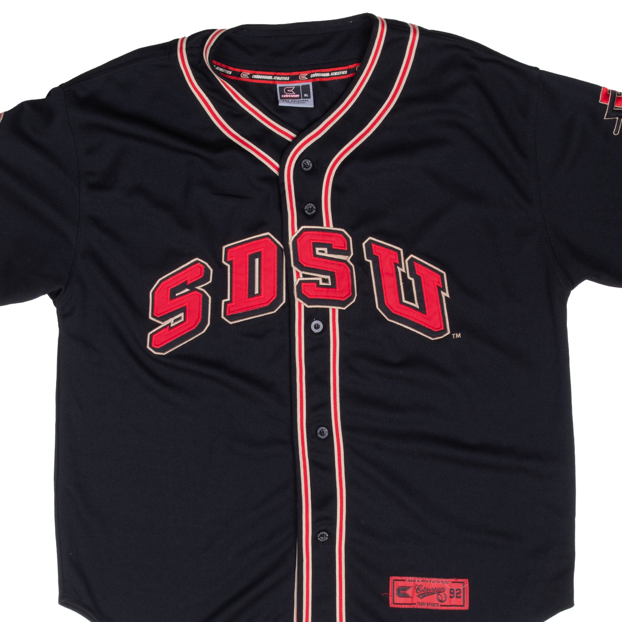 VINTAGE NCAA SDSU SAN DIEGO STATE AZTECS 2000S BASEBALL JERSEY XL