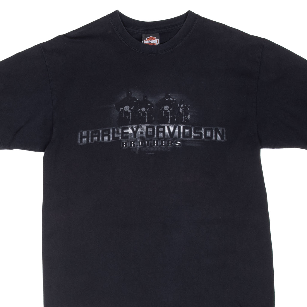 Vintage Harley Davidson Brothers Lindon Utah Tee Shirt 2008 Size Large Made In Usa