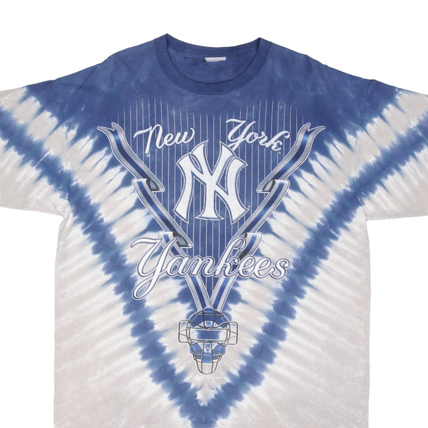 Vintage Mlb Tie Dye New York Ny Yankees Tee Shirt 1990S Size XL