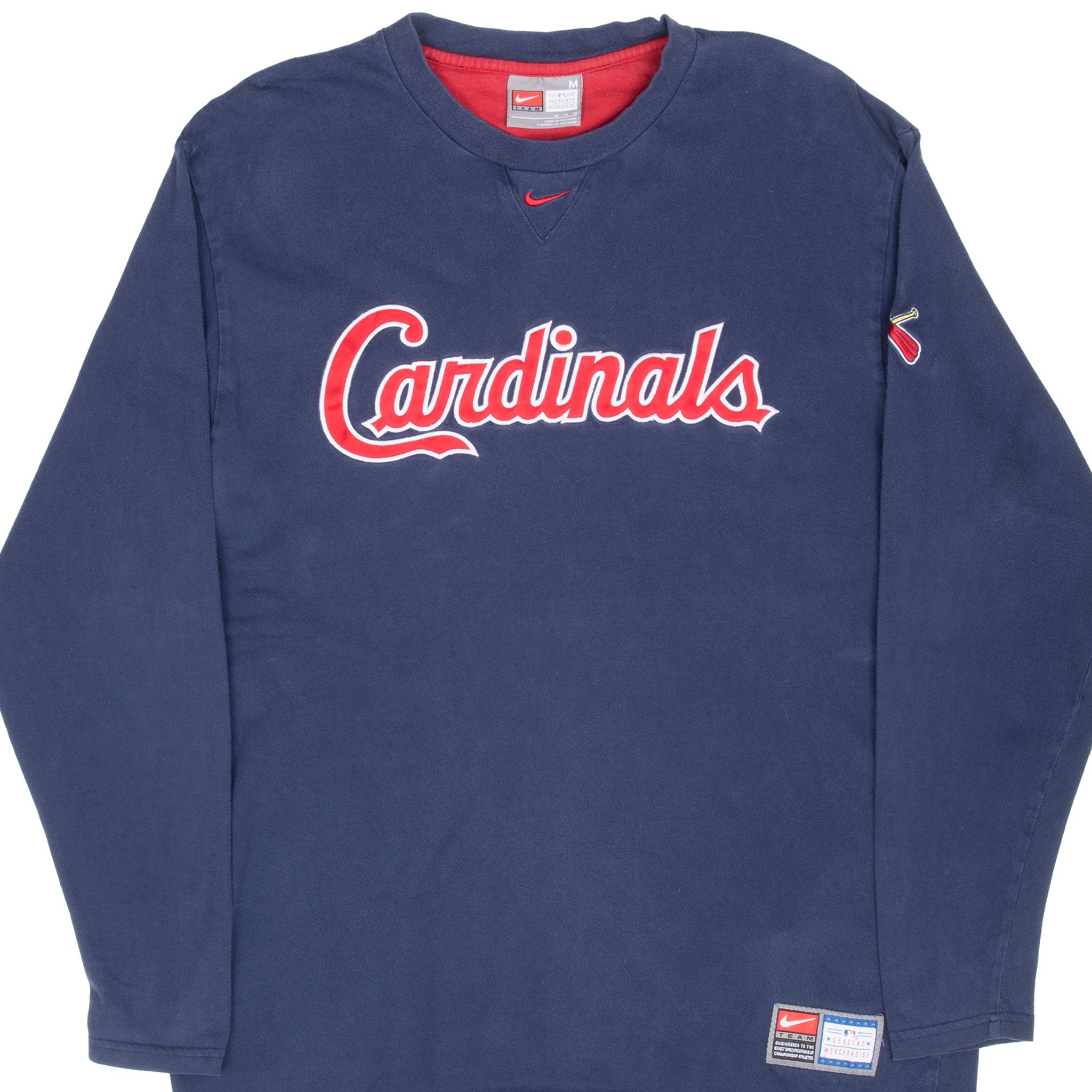 Vintage Nike Swoosh Mlb St Louis Cardinals Long Sleeve Tee Shirt 2000S Size Medium