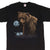 Vintage Grizzly Bear 1992 Animal Print Tee Shirt Size Large Made In USA With Single Stitch Sleeves