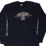 Vintage Harley Davidson Muncie Indiana Long Sleeve Tee Shirt 2004 Size XL