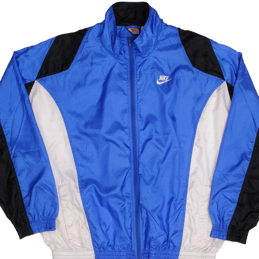 Vintage Nike Blue And Black Shell Jacket From early 1990s Jacket Size XL Nike Grey Label