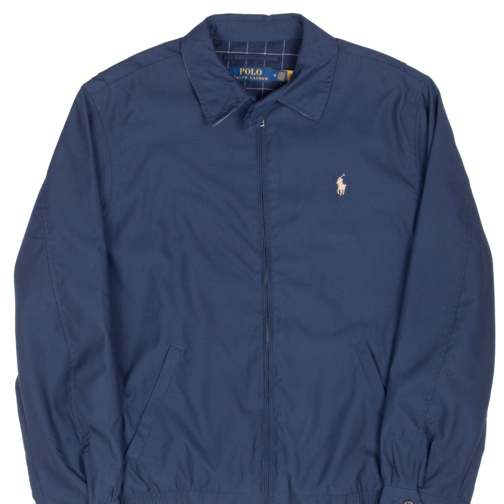 VINTAGE POLO RALPH LAUREN BLUE HARRINGTON GOLF JACKET SIZE MEDIUM