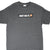 Front of dark gray Nike T-shirt with Just Do It chest graphic