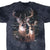 VINTAGE THE MOUNTAIN ANIMAL PRINT DEARS BLACK TIE DYE TEE SHIRT 2001 XL