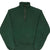 Vintage Quarter 1/4 Zip Pine Green Russell Sweatshirt 1990S Size Small Made In USA