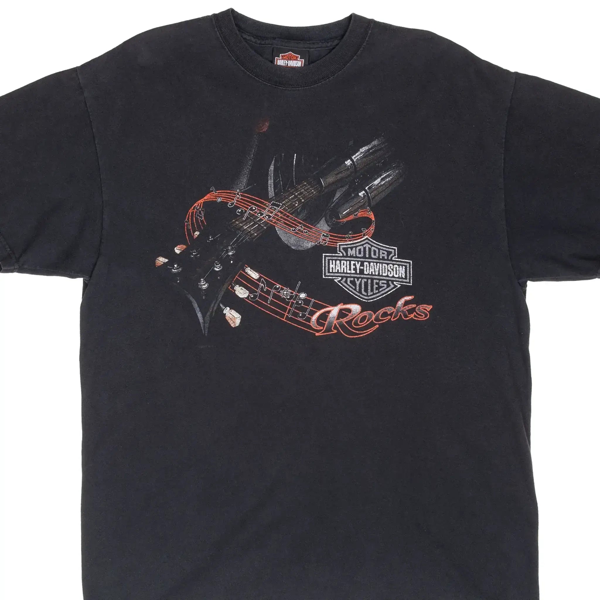 Vintage Harley Davidson Rocks Rogers Arkansas 2007 Tee Shirt Size Large Made In Usa