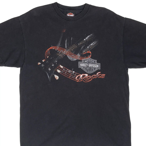 Vintage Harley Davidson Rocks Rogers Arkansas 2007 Tee Shirt Size Large Made In Usa