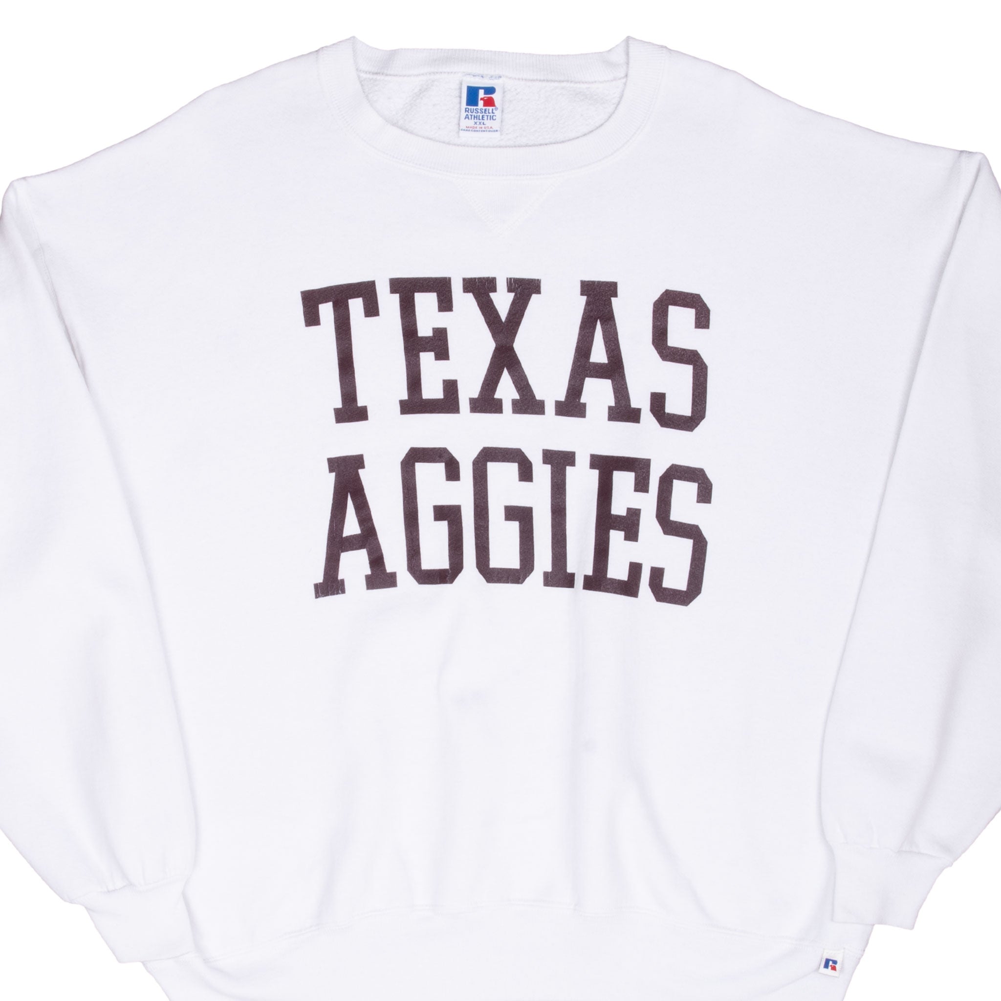 VINTAGE TEXAS A&M UNIVERSITY AGGIES SWEATSHIRT SIZE 2XL 1990S MADE IN USA
