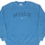 Vintage Nike Spellout Swoosh Blue Sweatshirt 1990S Size Large Made In Usa