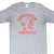 Front of gray Otterbein Football T-shirt with red cardinal graphic