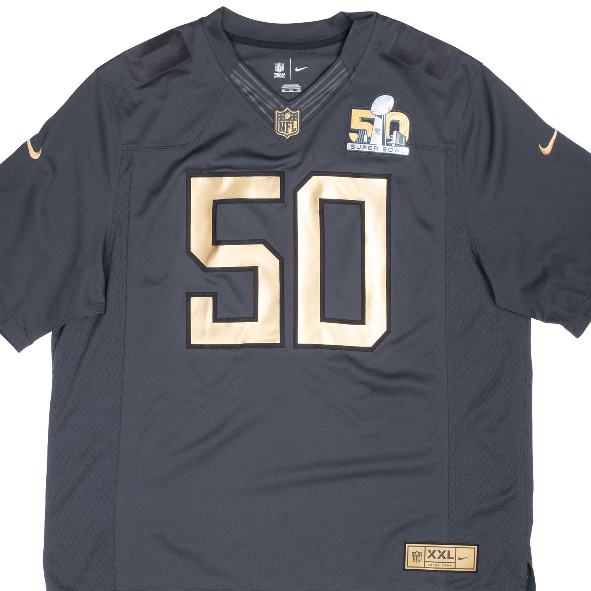 Vintage Nike Super Bowl L 50 Jersey Size 2XL 2016