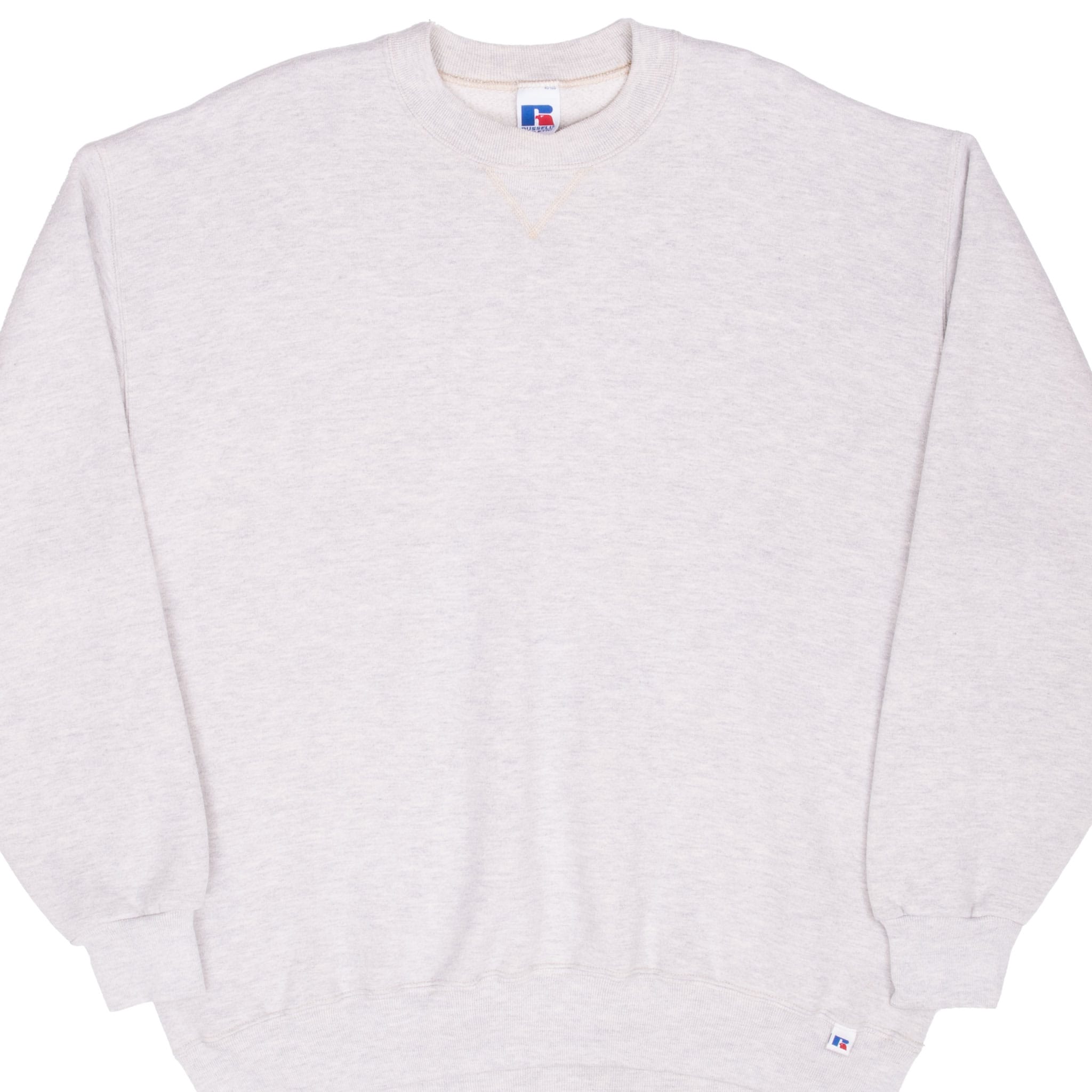 VINTAGE RUSSELL ATHLETIC BLANK GREY SWEATSHIRT 1990S XL MADE IN USA