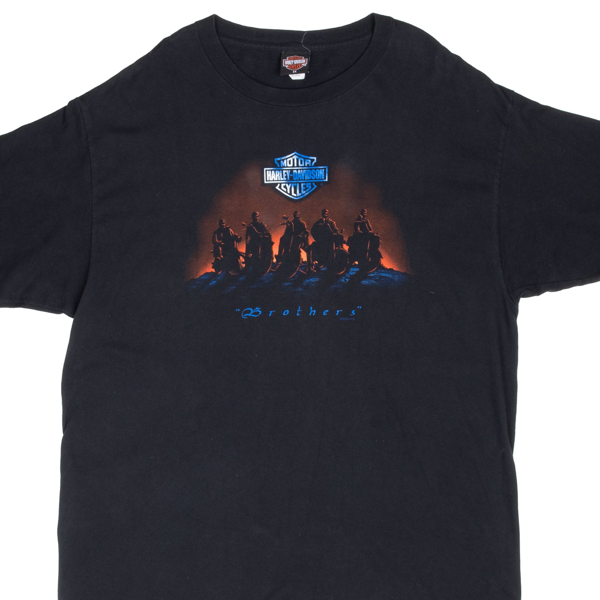 VINTAGE HARLEY DAVIDSON MANTUA OHIO 2002 TEE SHIRT 2XL MADE IN USA