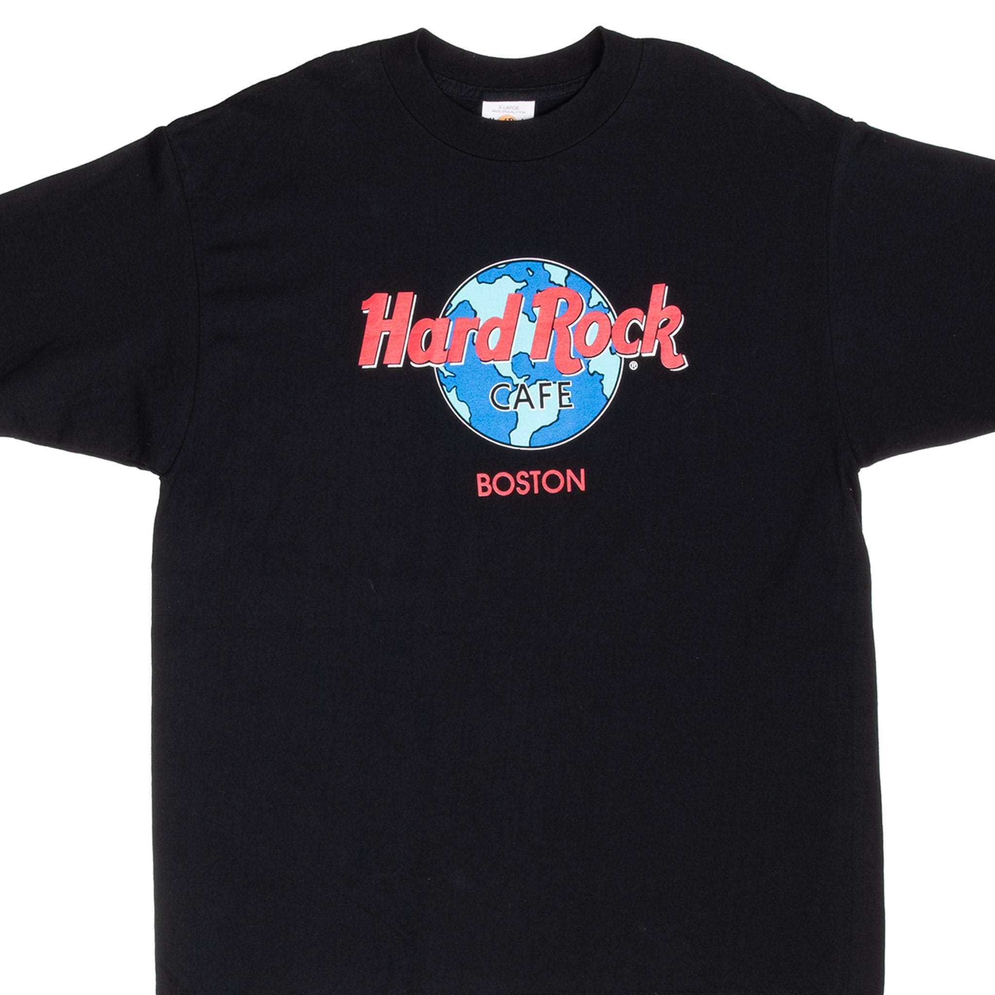 Vintage Hard Rock Cafe Boston Tee Shirt Size XL Made In USA With Single Stitch Sleeves.