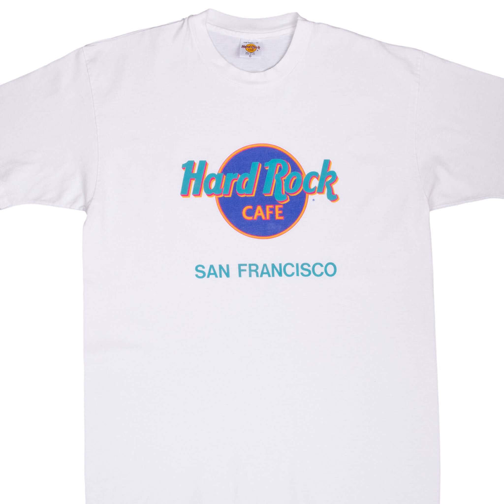 Vintage Hard Rock Cafe San Francisco Tee Shirt 1990S Large Made In Usa With Single Stitch Sleeves