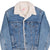 Vintage Levis Sherpa Trucker Denim Jacket Medium Wash Clean 1980s Size 40R Made In USA

Button #527