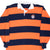 Vintage Illinois Fighting Illini Stripes Rugby Polo Shirt 1990S Size 2XL