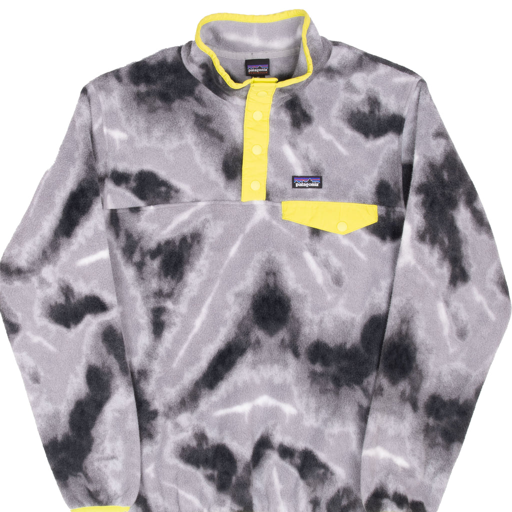 Vintage Patagonia Snap T Grey Marble Fleece Jacket 2017 Size XL Youth (14)
