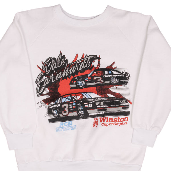 Vintage Nascar Dale Earnhardt Winston Cup Champion Sweatshirt 1987 Size Medium Made In Usa