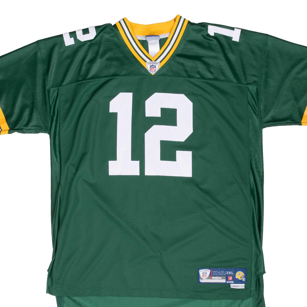 Vintage Nfl Green Bay Aaron Rodgers #12 Reebok Jersey 2000S Size 2XL