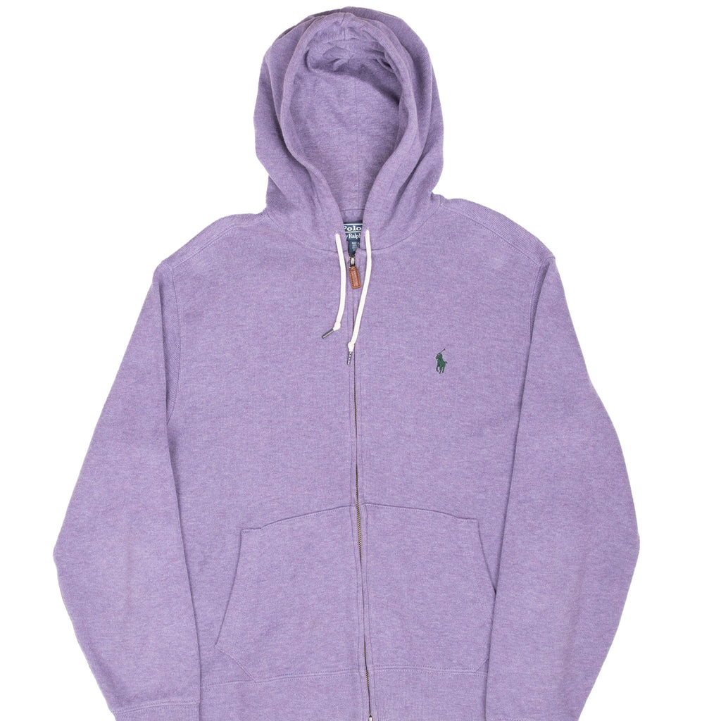 Vintage Ralph Lauren Full Zip Purple Sweater 1990S Size Medium