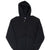 Vintage Russell Athletic Blank Black Full Zip Hoodie Sweatshirt 1990S Size Large Made In Usa