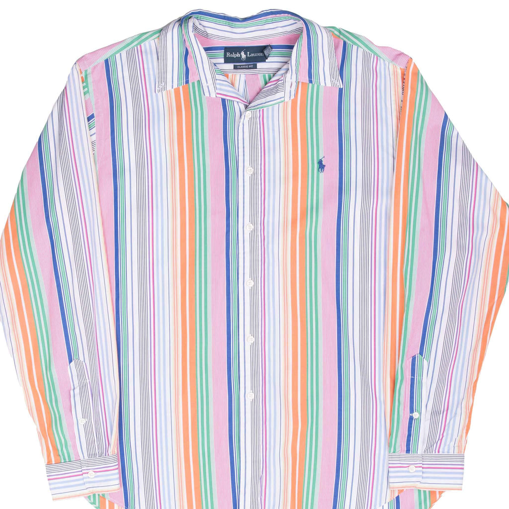 VINTAGE RALPH LAUREN STRIPED SHIRT 1990S XL