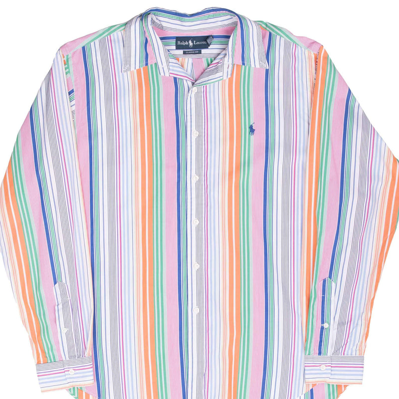 VINTAGE RALPH LAUREN STRIPED SHIRT 1990S XL