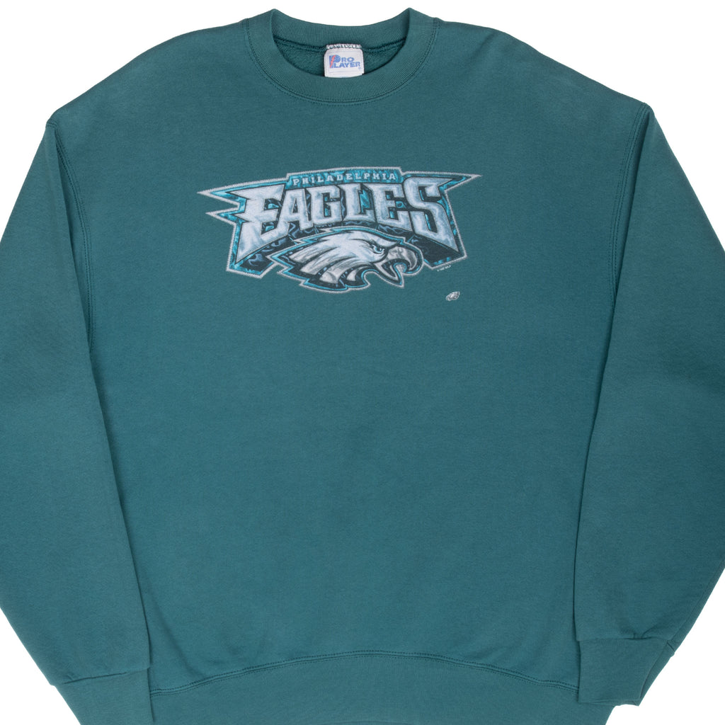 Vintage Nfl Philadelphia Eagles 1997 Green Sweatshirt Size 2XL Made In Usa