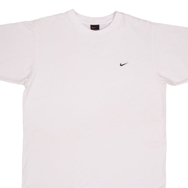 Vintage Nike Classic Swoosh White Tee Shirt Size 1990s Size Medium