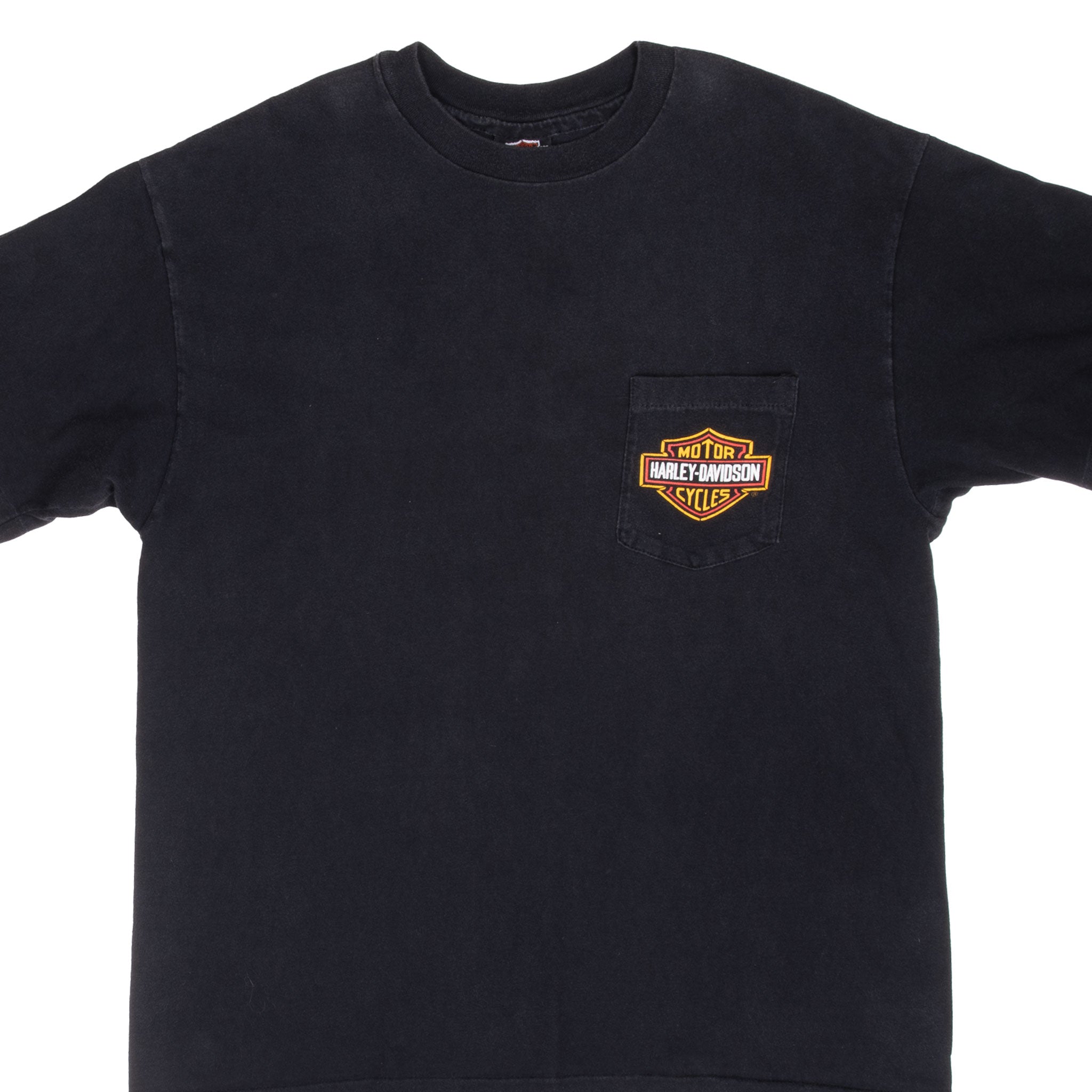 Vintage Harley Davidson Black Hill Rally 1994 South Dakota Tee Shirt With Single Stitch Made In Usa Size Large