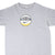 Front of grey Nike T-shirt with centered Basketball Swoosh graphic
